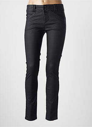 Pantalon slim țesătură acoperită mărime normală negru STREET ONE femeie