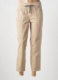 Pantalon 7/8 elasticitate mărime normală bej STREET ONE femme