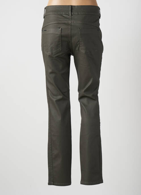 Pantalon slim țesătură acoperită mărime normală verde STREET ONE femme