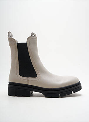 Botine/ghete umplută toc de 4 la 6 cm bej TAMARIS femeie