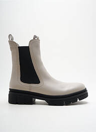 Botine/ghete material neted toc de 4 la 6 cm bej TAMARIS femme