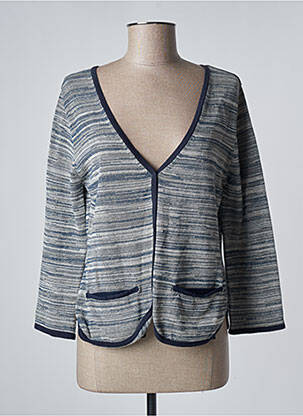 Vestă cu mâneci lungi albastru ROSE ANNA femeie