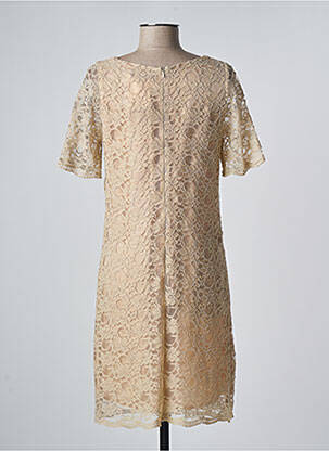 Rochie midi mâneci scurte mâneci scurte bej ZEPELINE femeie