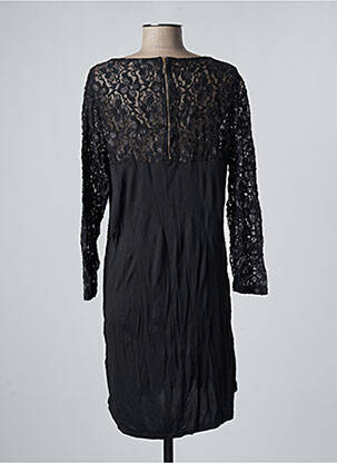 Rochie midi mâneci lungi mâneci lungi negru PIMENT ROUGE femeie