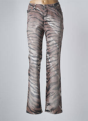 Blugi cu croială dreaptă maro PIANURASTUDIO femeie