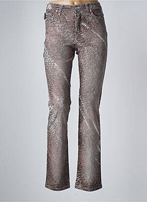 Blugi cu croială dreaptă maro PIANURASTUDIO femeie