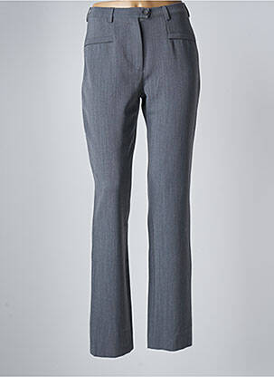 Pantalon drept elasticitate talie înaltă gri ZAFFIRI femeie