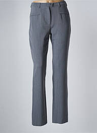Pantalon drept elasticitate talie înaltă gri ZAFFIRI femeie