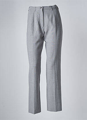 Pantalon drept elasticitate talie înaltă gri SYM femeie