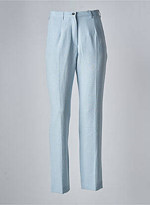 Pantalon drept elasticitate talie înaltă albastru SYM femeie