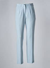 Pantalon drept elasticitate talie înaltă albastru SYM femme