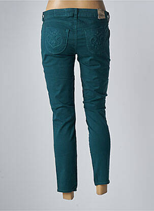 Pantalon 7/8 elasticitate talie joasă verde SIWY femeie