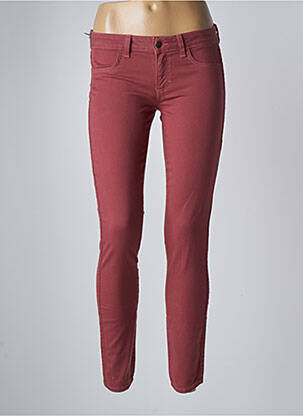 Pantalon 7/8 elasticitate talie joasă roșu SIWY femeie