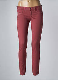 Pantalon 7/8 elasticitate talie joasă roșu SIWY femeie