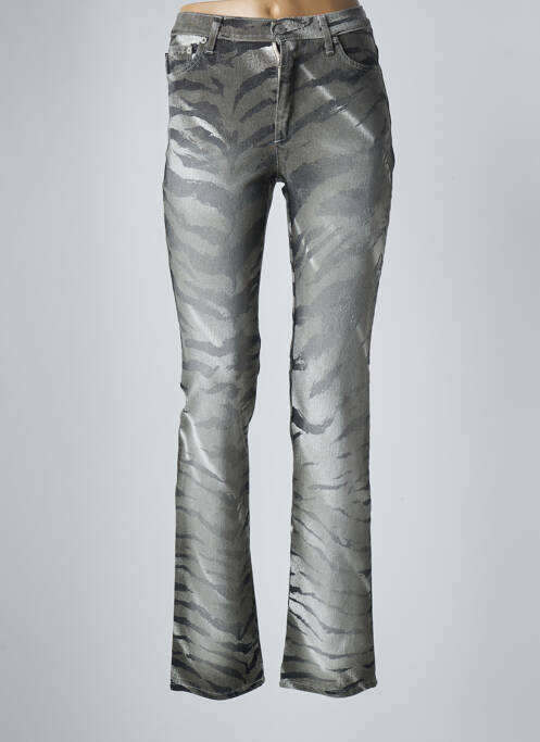 Blugi cu croială dreaptă verde PIANURASTUDIO femeie