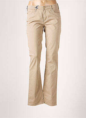 Pantalon drept bej TRUSSARDI JEANS femeie