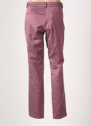 Pantalon drept închidere cu fermoar sub clapetă cu cârlig violet SYM femeie