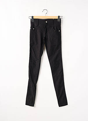 Pantalon slim conic talie înaltă negru M&C femeie