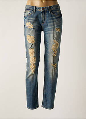 Blugi cu croială slim albastru LE TEMPS DES CERISES femeie