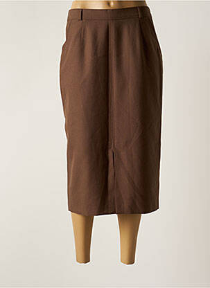 Fustă midi maro BRANDTEX femeie