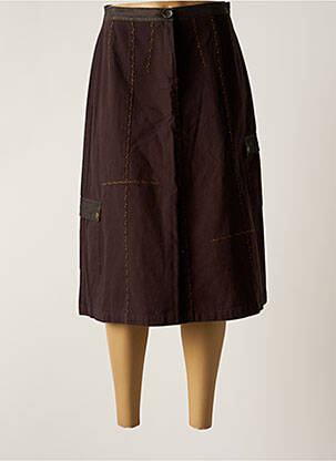 Fustă midi maro LUCCHINI femeie