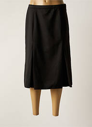 Fustă midi talie cu cleme negru CHRISTIAN MARRY femme