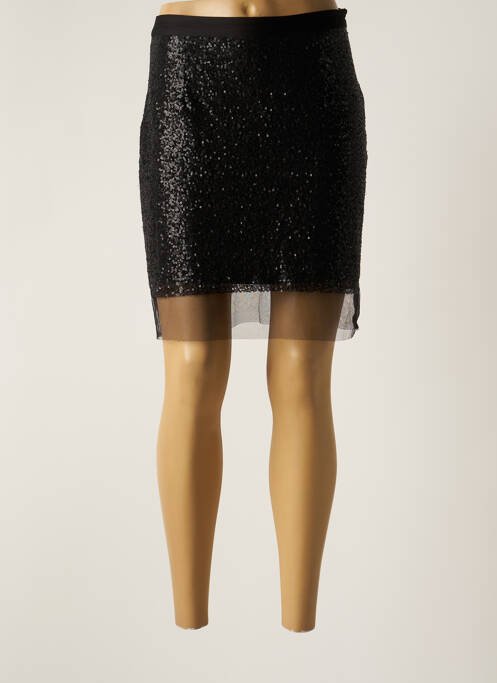 Fustă midi negru LAUREN VIDAL femeie