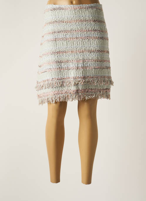 Fustă midi gri LIL POUR L'AUTRE femeie