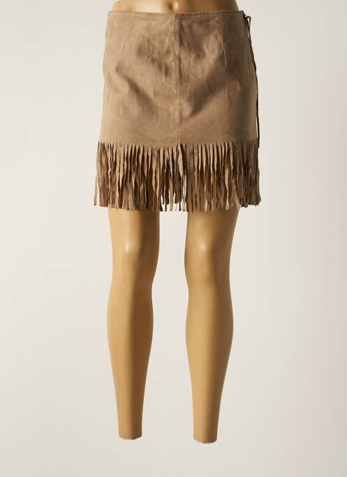Fustă scurtă maro REVEIL femeie