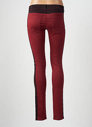 Pantalon slim talie joasă talie joasă roșu CURRENTE/ELLIOTT femeie