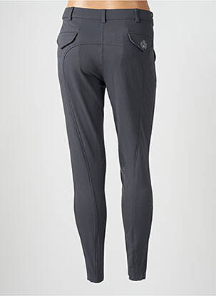 Pantalon slim țesătură poplin mărime normală gri MONTAR femeie