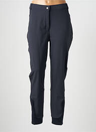 Pantalon slim talie elastică mărime normală albastru MONTAR femme