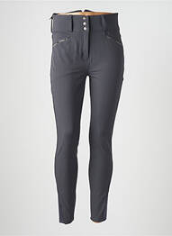 Pantalon slim talie elastică mărime normală gri MONTAR femme