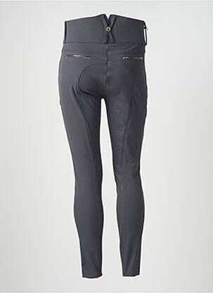 Pantalon slim talie elastică mărime normală gri MONTAR femeie