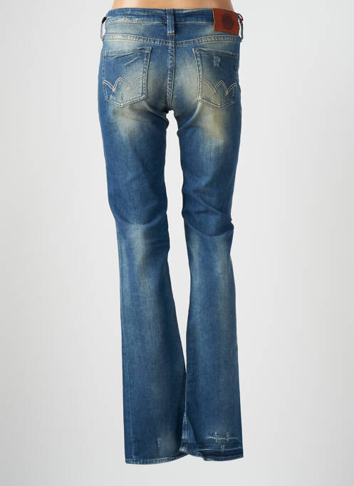 Blugi cu croială slim efect uzat decolorat mărime normală albastru LE TEMPS DES CERISES femme