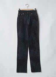 Pantalon slim elasticitate mărime normală negru PIANURASTUDIO femme