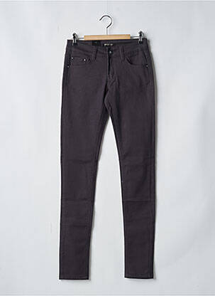 Pantalon slim țesătură poplin mărime normală negru MISS OK femeie