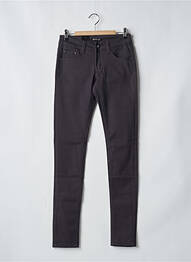 Pantalon slim țesătură poplin mărime normală negru MISS OK femeie
