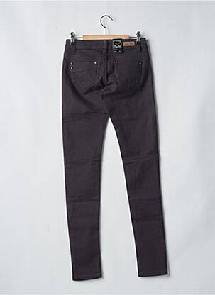 Pantalon slim țesătură poplin mărime normală negru MISS OK femeie