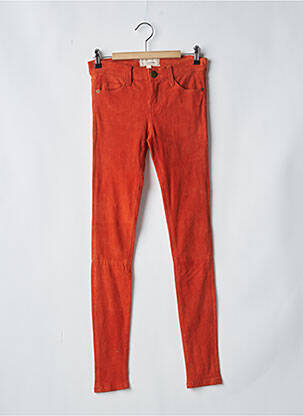 Pantalon slim elasticitate mărime normală portocalie CURRENTE/ELLIOTT femeie