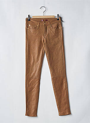 Pantalon slim maro 7 FOR ALL MANKIND femeie