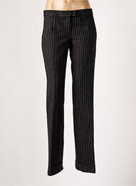 Pantalon drept închidere cu fermoar sub clapetă cu cârlig mărime normală gri HOSS femme
