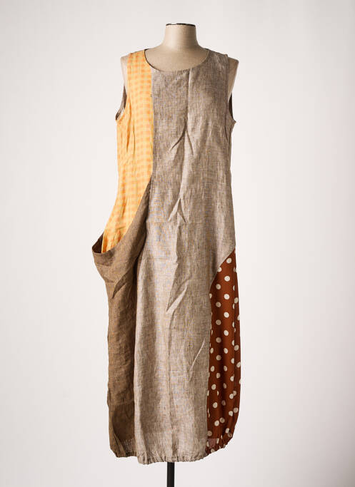 Rochie lungă maro ALEMBIKA femeie