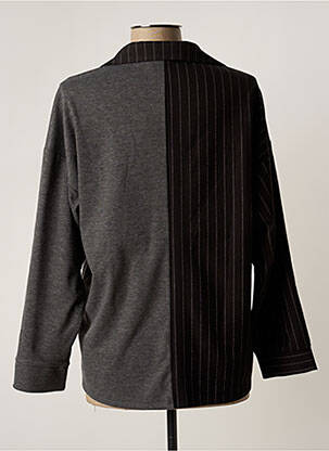 Jachete casual guler tip costum gri FRANCK ANNA femeie