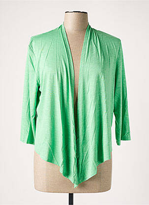 Vestă cu mâneci lungi verde MARBLE femeie