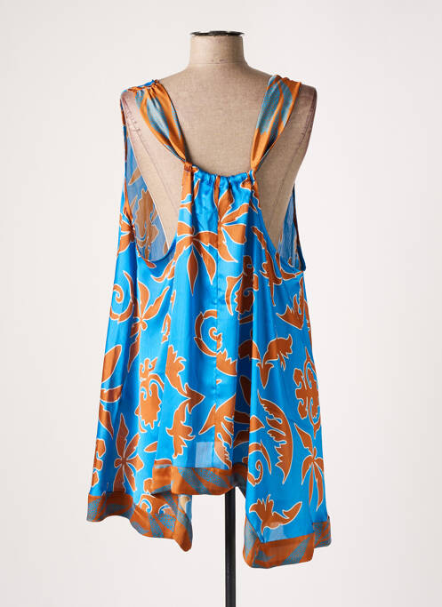 Tunică fără mâneci albastru MAT. femeie