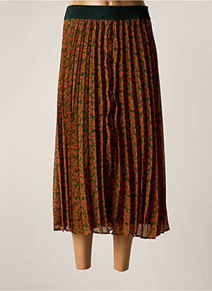 Fustă lungă portocaliu SEMIOLOGY femeie