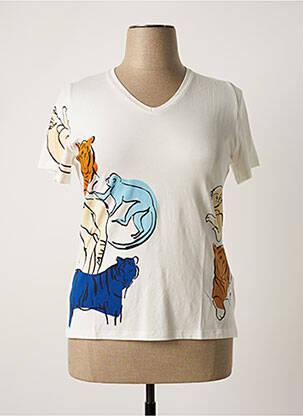 Top alb MERI & ESCA femeie