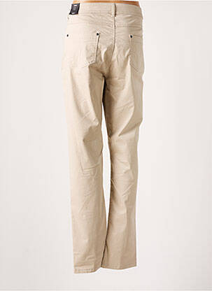 Pantalon slim țesătură poplin bej JENSEN femeie