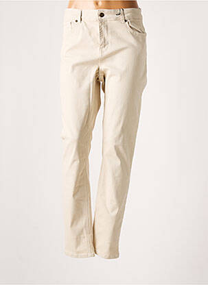 Pantalon slim buzunare bej YESTA femeie